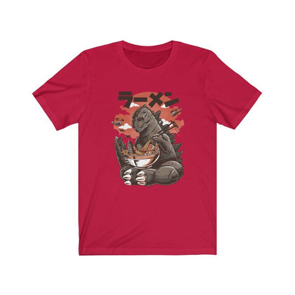 Godzilla With Ramen Popculture Graphic T-Shirt Phreshmen