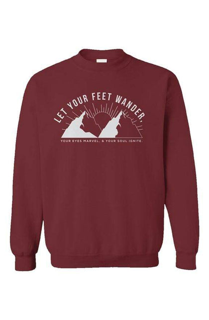Let Your Feet Wander Sweatshirt Phreshmen