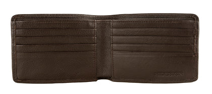 Hidesign Angle Stitch Leather Slim Bifold Wallet Phreshmen
