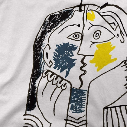 Pablo Picasso the Kiss 1979 Artwork T-Shirt Phreshmen