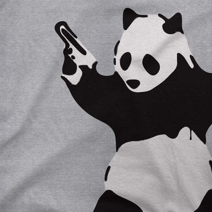 Banksy Pandamonium Armed Panda Artwork T-Shirt Phreshmen