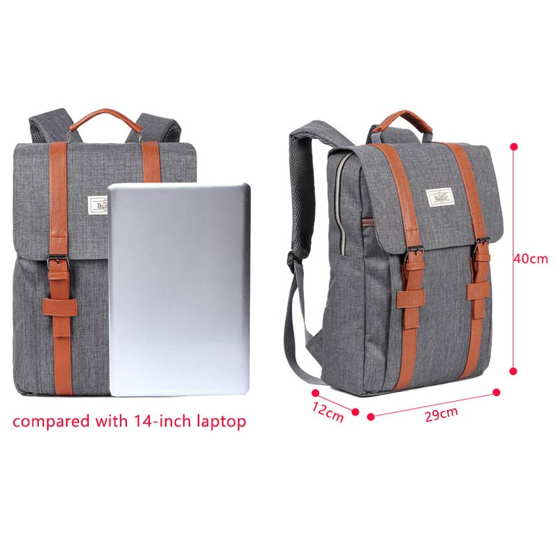 Men Canvas Backpack Large Capacity Laptop Backpack Fashion