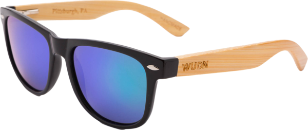 Real Bamboo Wood Wanderer Style Sunglasses by WUDN