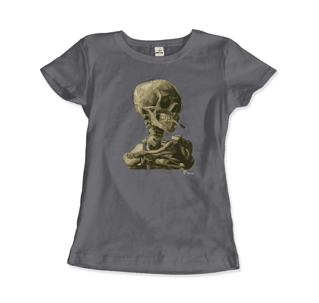 Van Gogh Skull of a Skeleton With Burning Cigarette 1886 T-Shirt