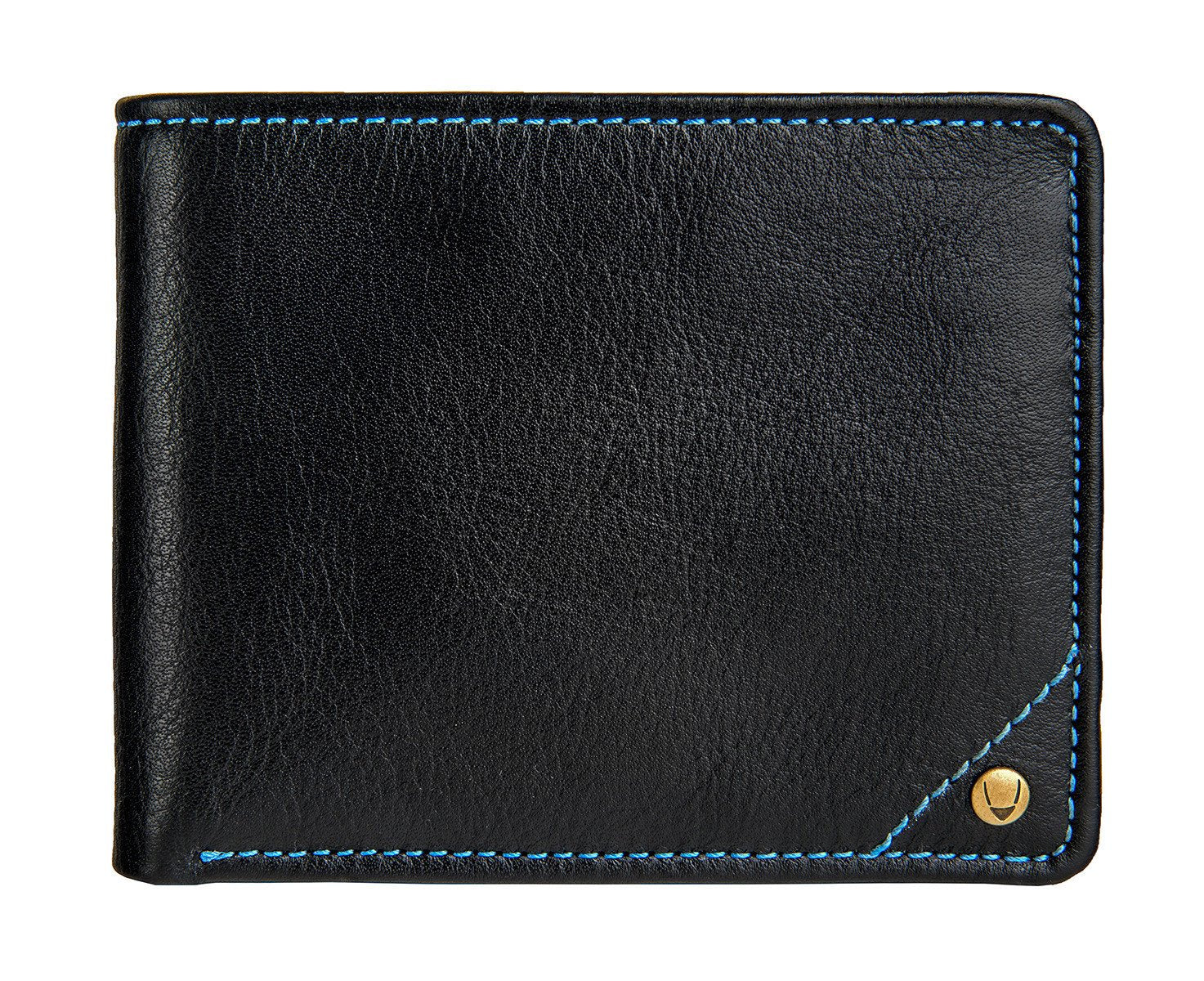 Angle Stitch RFID Blocking Multi-Compartment Leather Wallet