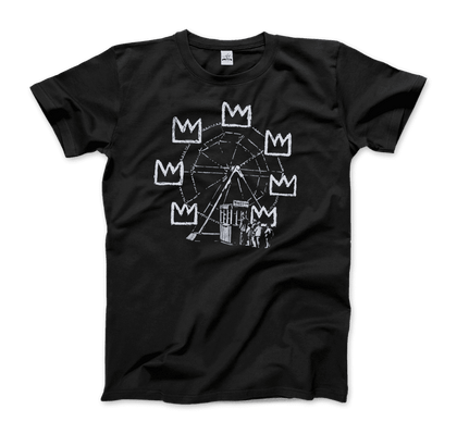 Banksy Ferris Wheel Homage to Basquiat Artwork T-Shirt Phreshmen