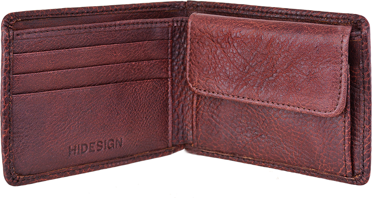 Giles Vegetable Tanned Leather Wallet With Coin Pocket