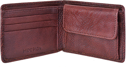 Giles Vegetable Tanned Leather Wallet With Coin Pocket Phreshmen