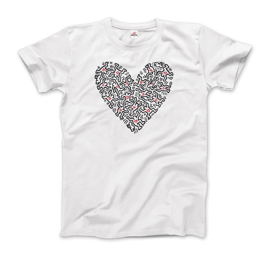 Keith Haring Heart of Men - Icon Series Street Art T-Shirt