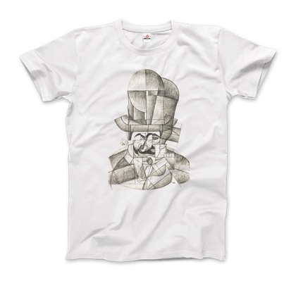 Juan Gris Man With Opera Hat 1912 Artwork T-Shirt Phreshmen