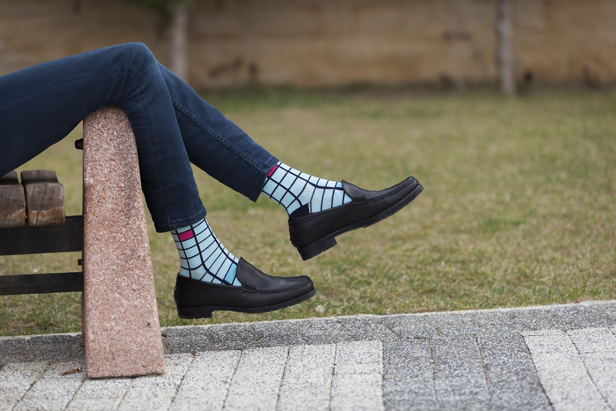 Men's Fashionable Blocks Socks