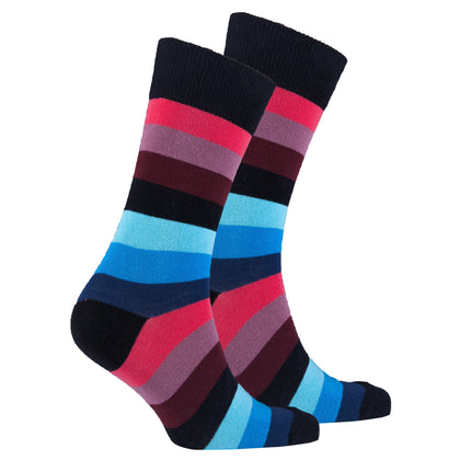 Men's Black Grape Stripe Socks Phreshmen