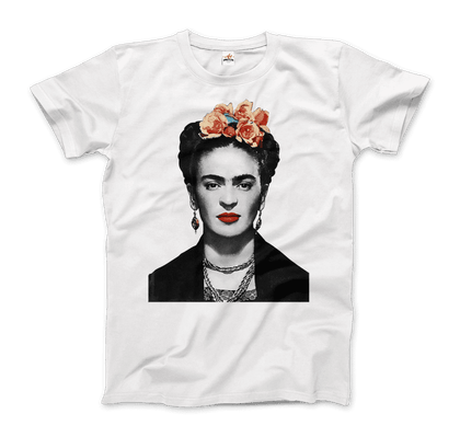 Frida Kahlo With Flowers Poster Artwork T-Shirt Phreshmen