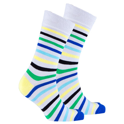 Men's Ash Stripe Socks Phreshmen