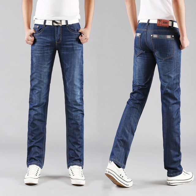 Men's Casual Straight Denim Jeans
