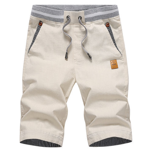 Men's Cotton Beach Casual Shorts