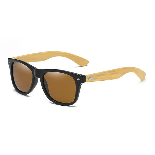Classic Bamboo Wood Sunglasses Brand Design Men Women Coating Mirror Sun Glasses Fashion Sunglass Retro Glasses UV400 Shades