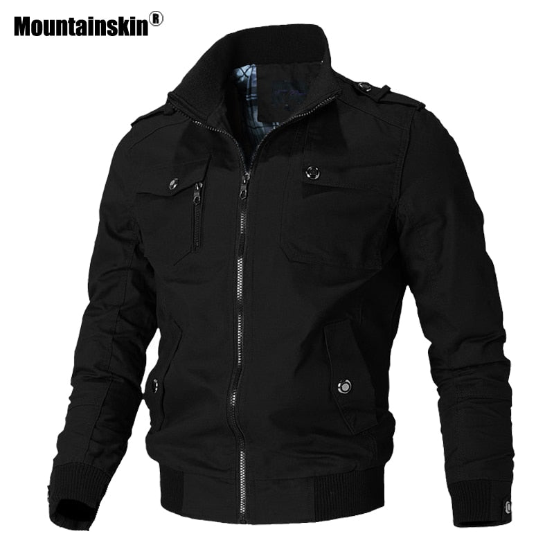Mountainskin Casual Jacket Men Spring Autumn Army Military Jackets Mens Coats Male Outerwear Windbreaker Brand Clothing SA779