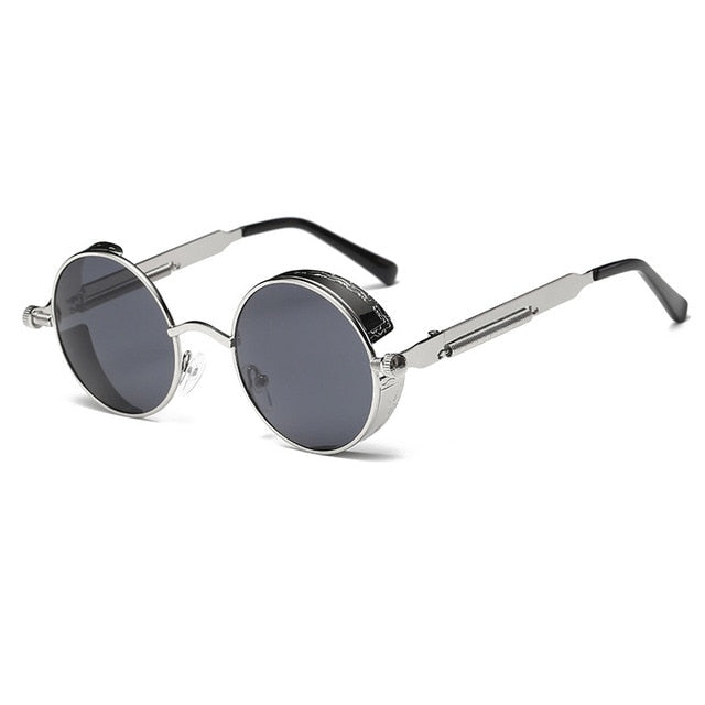 MOLNIYA Vintage Men Sunglasses Women Retro Punk Round Metal Frame Colorful Lens Sun Glasses Fashion Eyewear Gafas sol mujer