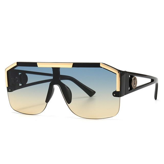 Men Big Square Retro Style Sunglasses UV400