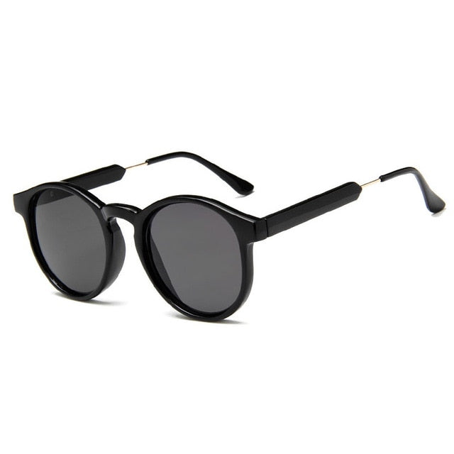 Men Retro Round UV400 Sunglasses