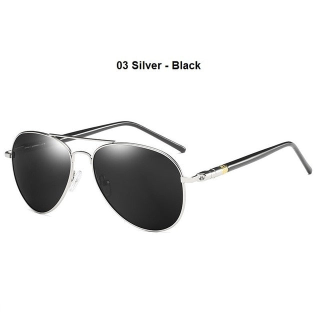 Luxury Men's Polarized Sunglasses Driving Sun Glasses For Men Women Brand Designer Male Vintage Black Pilot Sunglasses UV400