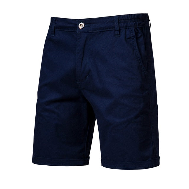 Men's Casual Solid Cotton Business Shorts