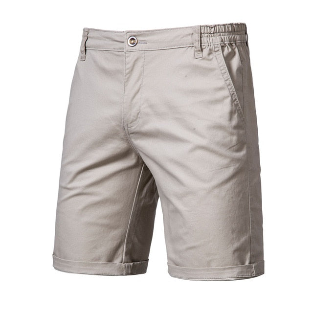 Men's Casual Solid Cotton Business Shorts